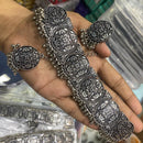 SNERA Black Oxidized Plated Necklace Set