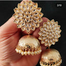 SNERA Gold Plated designer Kundan Stone Jhumkis Earrings