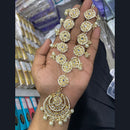 SNERA Gold Plated Kundan & Pearl  Sheeshphool / Headband For Women - 11151049