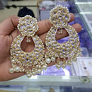 SNERA Gold Plated designer Kundan Stone Dangler Earrings