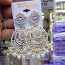 SNERA Gold Plated designer Kundan Stone Dangler Earrings