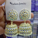 SNERA Gold Plated designer Kundan Stone Jhumkis Earrings