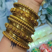 SNERA Gold  Plated Bangle Set