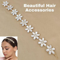 SNERA Gold Plated Kundan Sheeshphool / Headband For Women