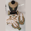 SNERA Gold Plated Pota  Stone Bridal Set