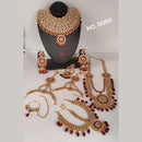SNERA Gold Plated Pota  Stone Bridal Set