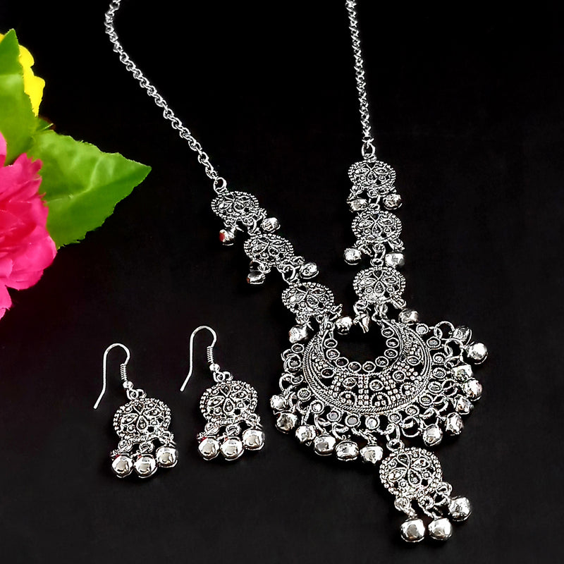 Sanjana Jewellers Oxidised Necklace Set