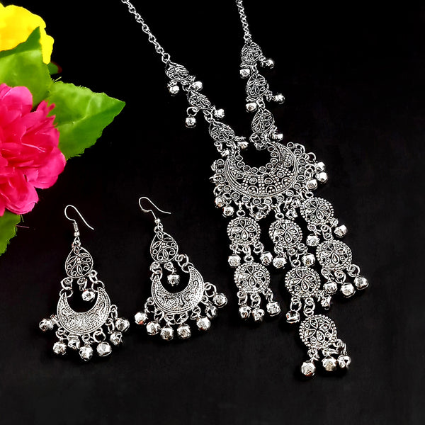 Sanjana Jewellers Oxidised Necklace Set