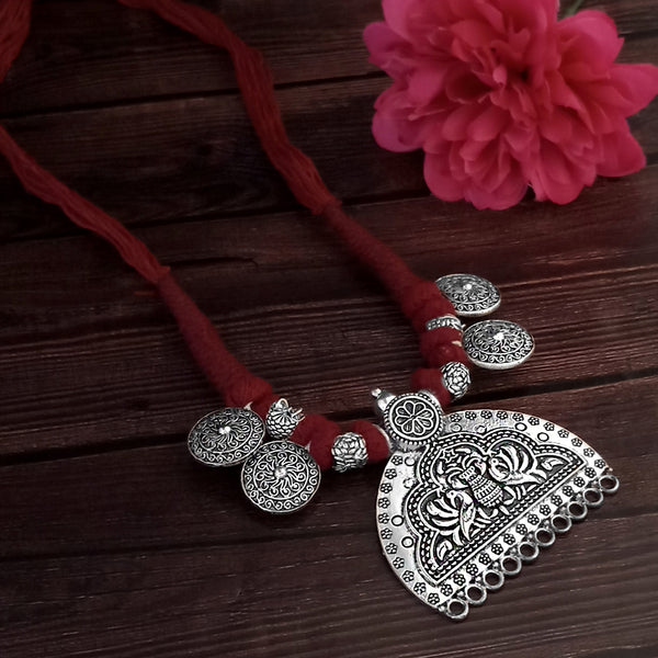 Jeweljunk Navratri Special Oxidised Plated Necklace