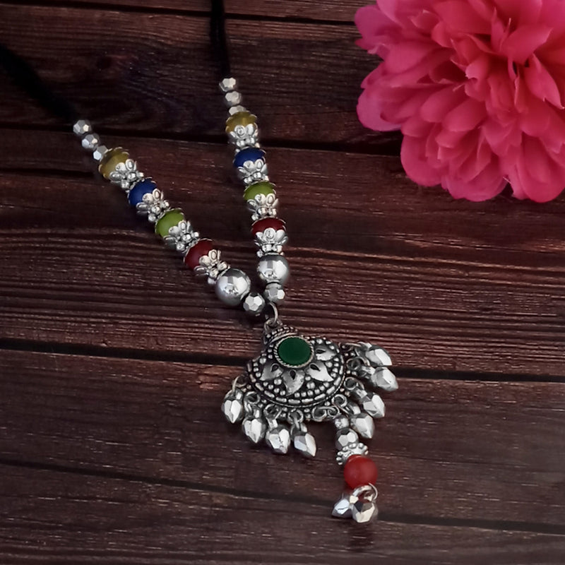 Jeweljunk Navratri Special Oxidised Plated Necklace