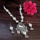 Jeweljunk Navratri Special Oxidised Plated Necklace set