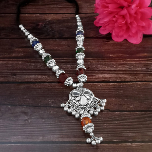 Jeweljunk Navratri Special Oxidised Plated Multicolour Necklace