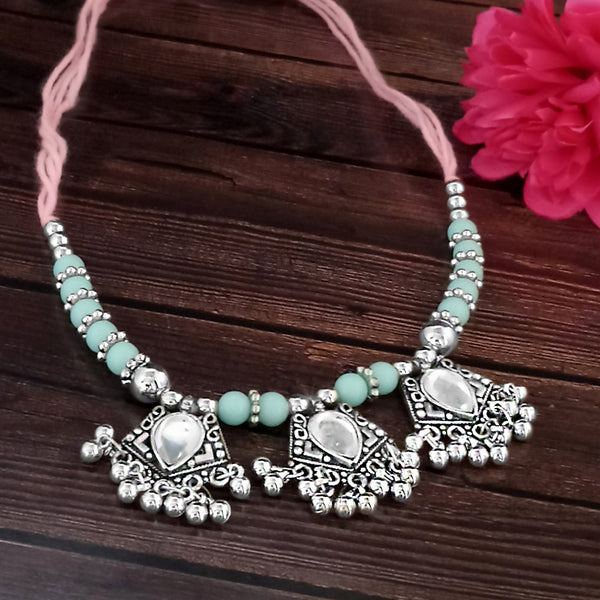 Jeweljunk Navratri Special Oxidised Plated Necklace