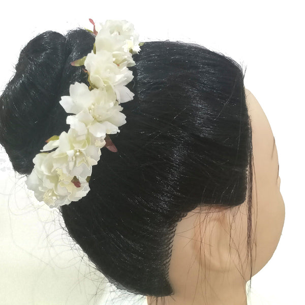 Kavyas Kreation Designer Floral Hair Brooch - 11191016WH