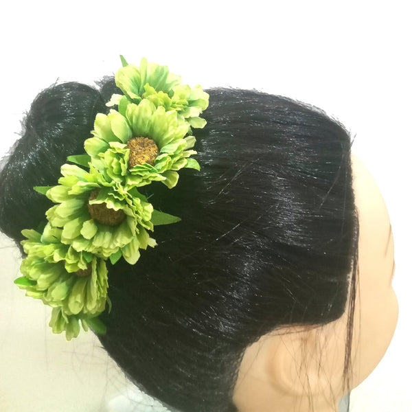 Kavyas Kreation Designer Floral Hair Brooch - 11191017GR