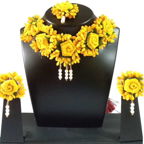 Kavyas Kreation Floral Necklace Set