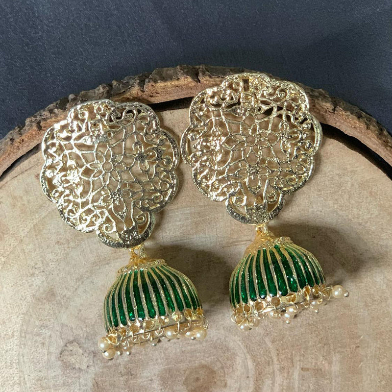 Deep Enterprises Jhumki Earrings (Assorted Colors)