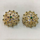 Deep Enterprises Gold Plated Kundan Stud Earrings