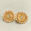 Deep Enterprises Gold Plated Kundan Stud Earrings