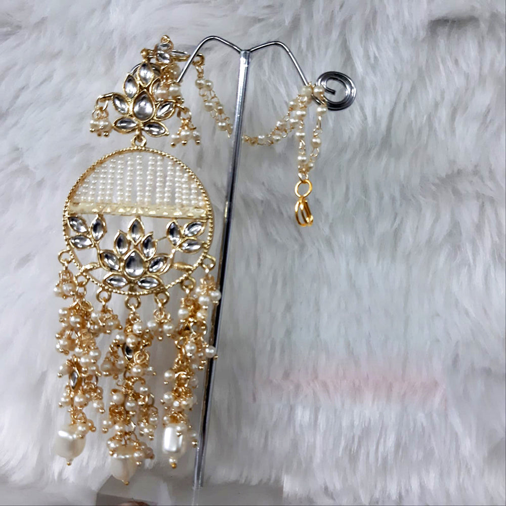 Deep Enterprises Gold Plated Kan-Chain Earrings