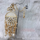 Deep Enterprises Gold Plated Kan-Chain Earrings