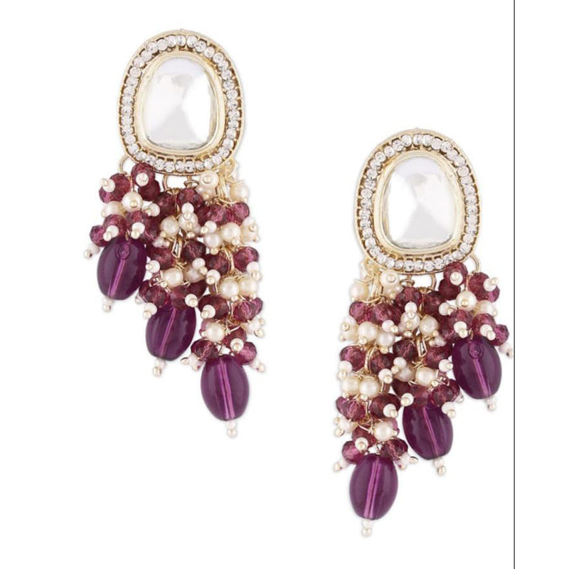 Deep Enterprises Kundan Dangler Earrings