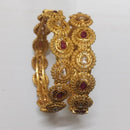 Niyansh Bangles Pota Stone Gold Plated Bangles Set