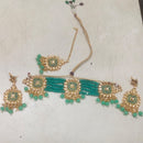 Niyansh Bangles Gold Plated Meenakari Choker Necklace Set