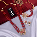 Everlasting Quality Jewels Meenakari & Austrian Stone Double Necklace Set