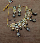 Everlasting Quality Jewels Kundan Stone & Beads Choker Necklace Set