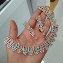 Everlasting Quality Jewels AD Stone Choker Necklace Set