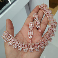 Everlasting Quality Jewels AD Stone Choker Necklace Set