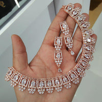 Everlasting Quality Jewels AD Stone Choker Necklace Set