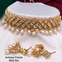 Everlasting Quality Jewels Crystal Stone Choker Necklace Set
