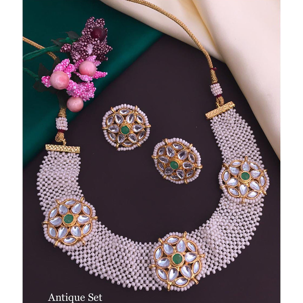 Everlasting Quality Jewels Kundan Stone Choker Necklace Set