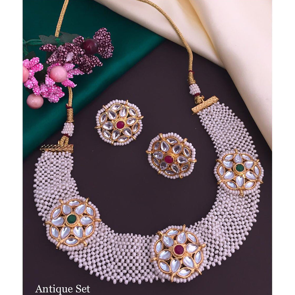 Everlasting Quality Jewels Kundan Stone Choker Necklace Set