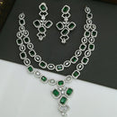 Everlasting Quality Jewels AD Stone Choker Necklace Set