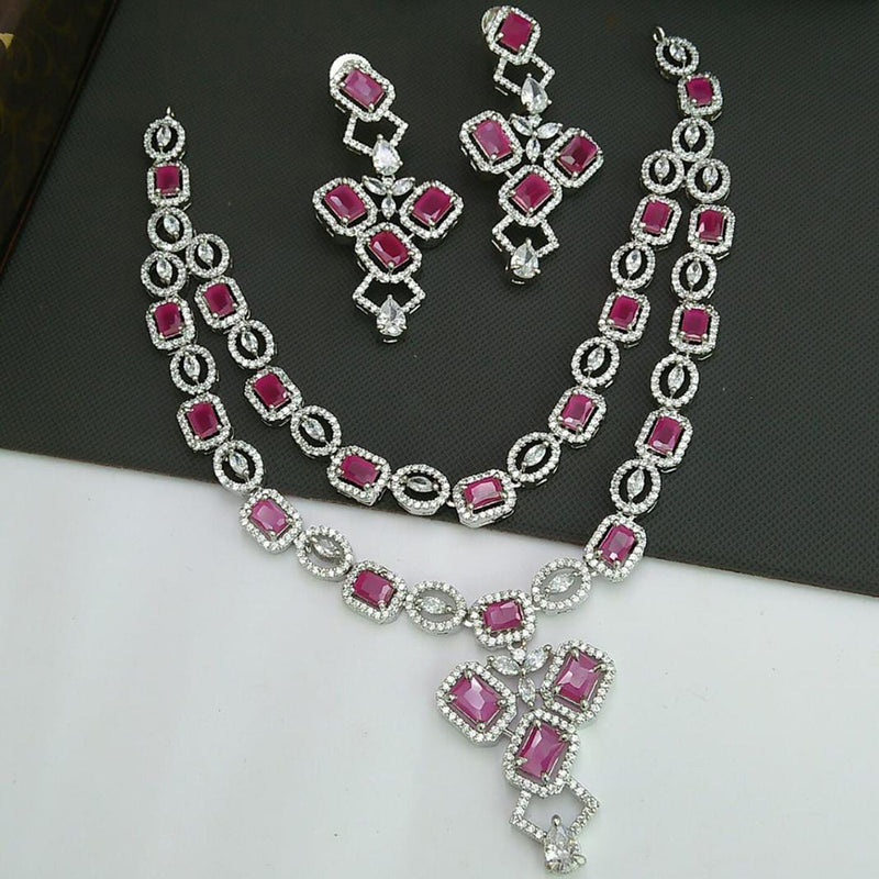 Everlasting Quality Jewels AD Stone Choker Necklace Set
