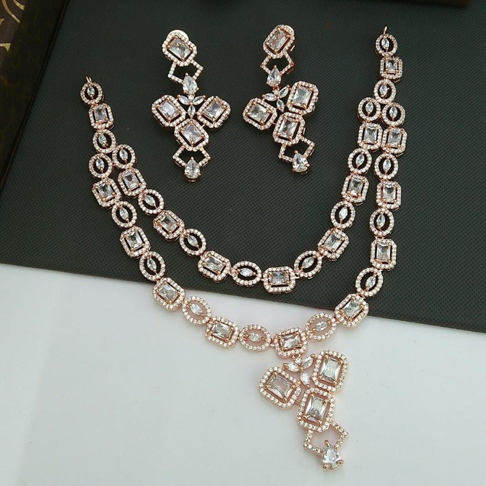 Everlasting Quality Jewels AD Stone Choker Necklace Set