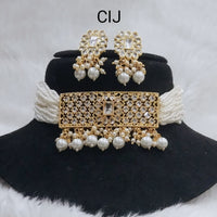 Everlasting Quality Jewels Kundan Stone Choker Necklace Set