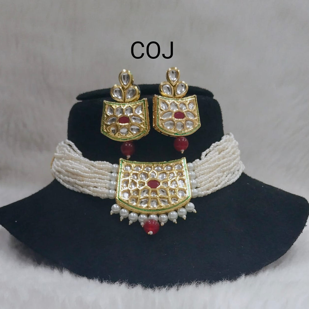 Everlasting Quality Jewels Kundan Stone Choker Necklace Set