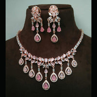 Everlasting Quality Jewels AD Stone Choker Necklace Set