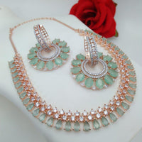 Everlasting Quality Jewels AD Stone Choker Necklace Set