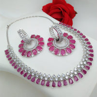 Everlasting Quality Jewels AD Stone Choker Necklace Set