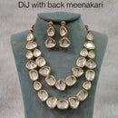Everlasting Quality Jewels Kundan Stone Haram Necklace Set