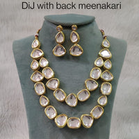 Everlasting Quality Jewels Kundan Stone Haram Necklace Set