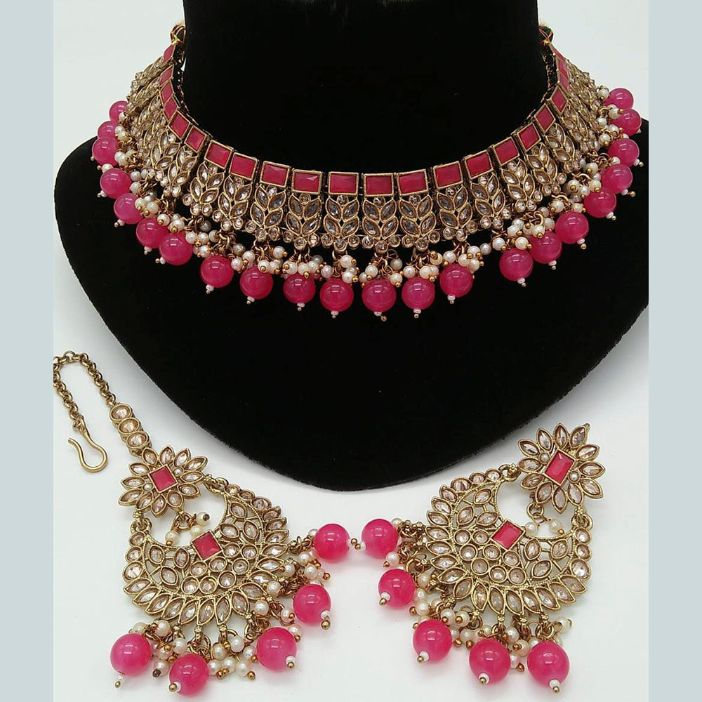 Everlasting Quality Jewels Kundan Stone Choker Necklace Set