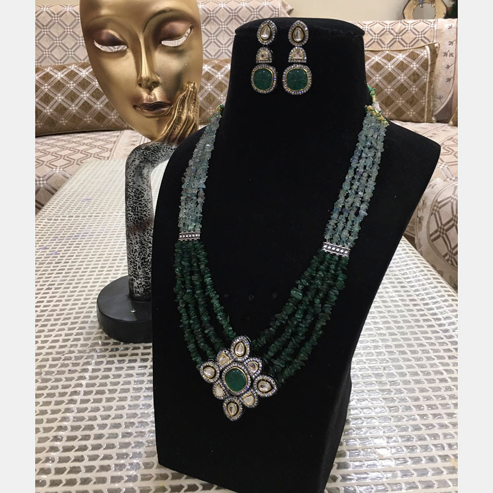 Everlasting Quality Jewels Crystal Stone Haram Necklace Set