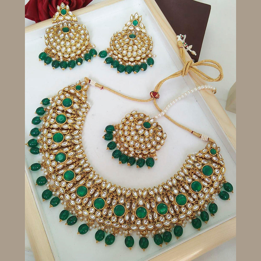 Everlasting Quality Jewels Reverse AD kundan Choker Necklace Set