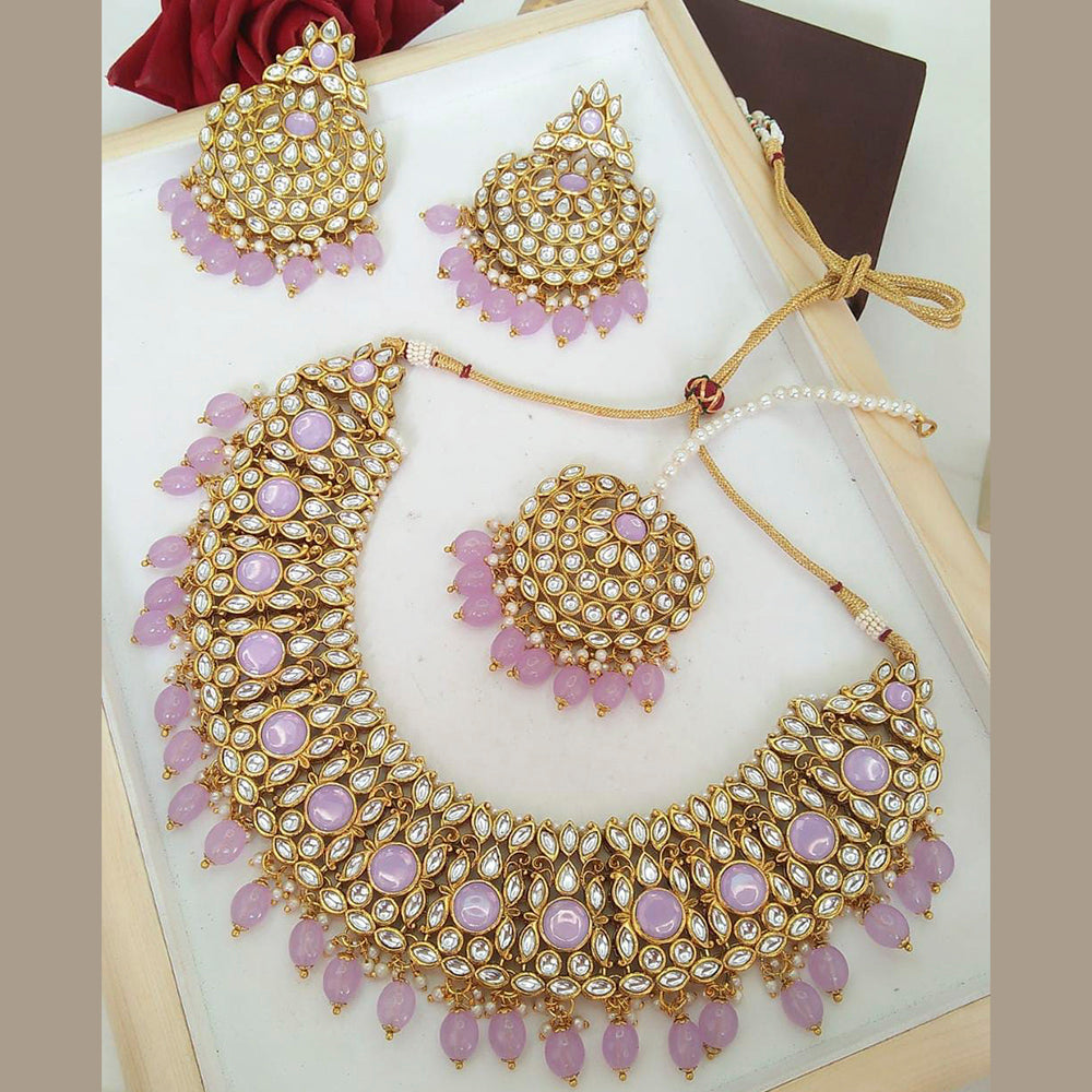 Everlasting Quality Jewels Reverse AD kundan Choker Necklace Set